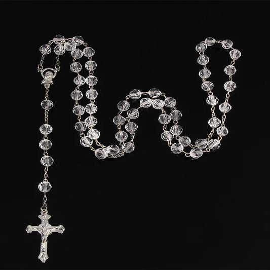 8mm FASHION ROSARY NECKLACE